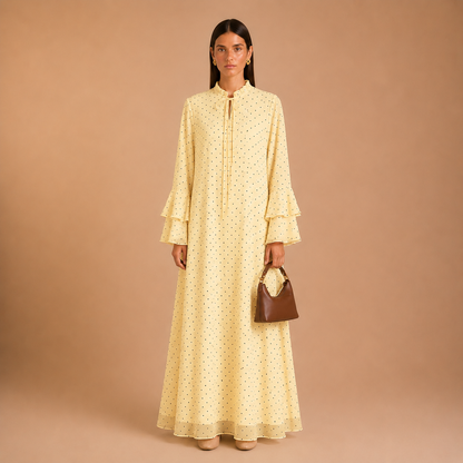 Maram Feather Dot Dress