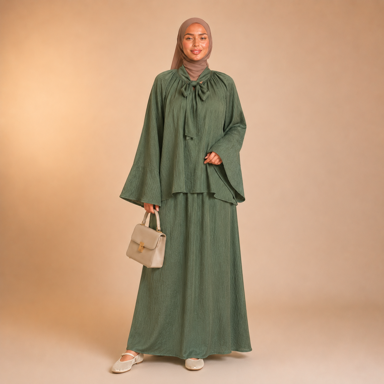 Ramlah Bow Tunic Twinset
