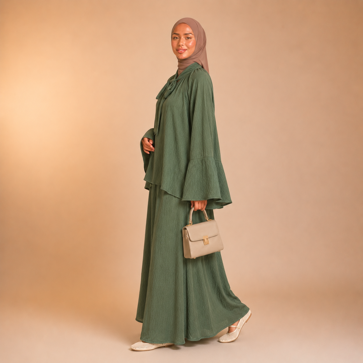 Ramlah Bow Tunic Twinset