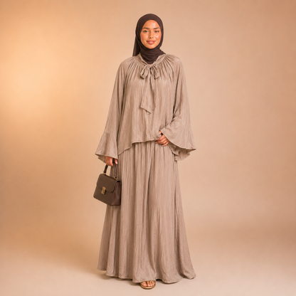 Ramlah Bow Tunic Twinset