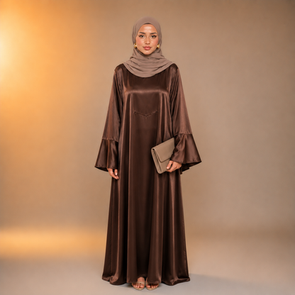 Asiyah Satin Line Abaya