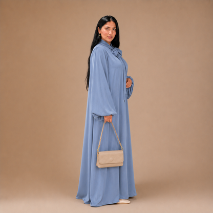 Raniya Luchtige Dress met Strik (Plus Size)