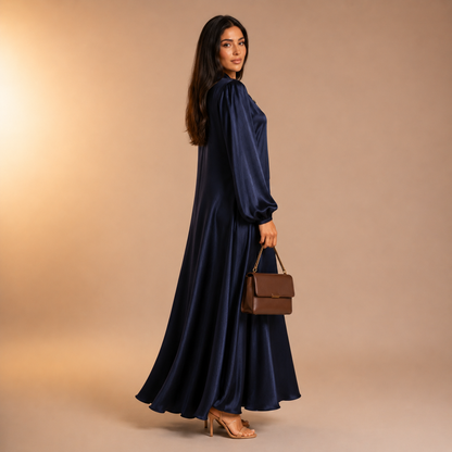 Raniya Satin Dress met strik