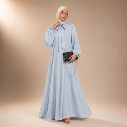 Raniya Luchtige Dress met Strik