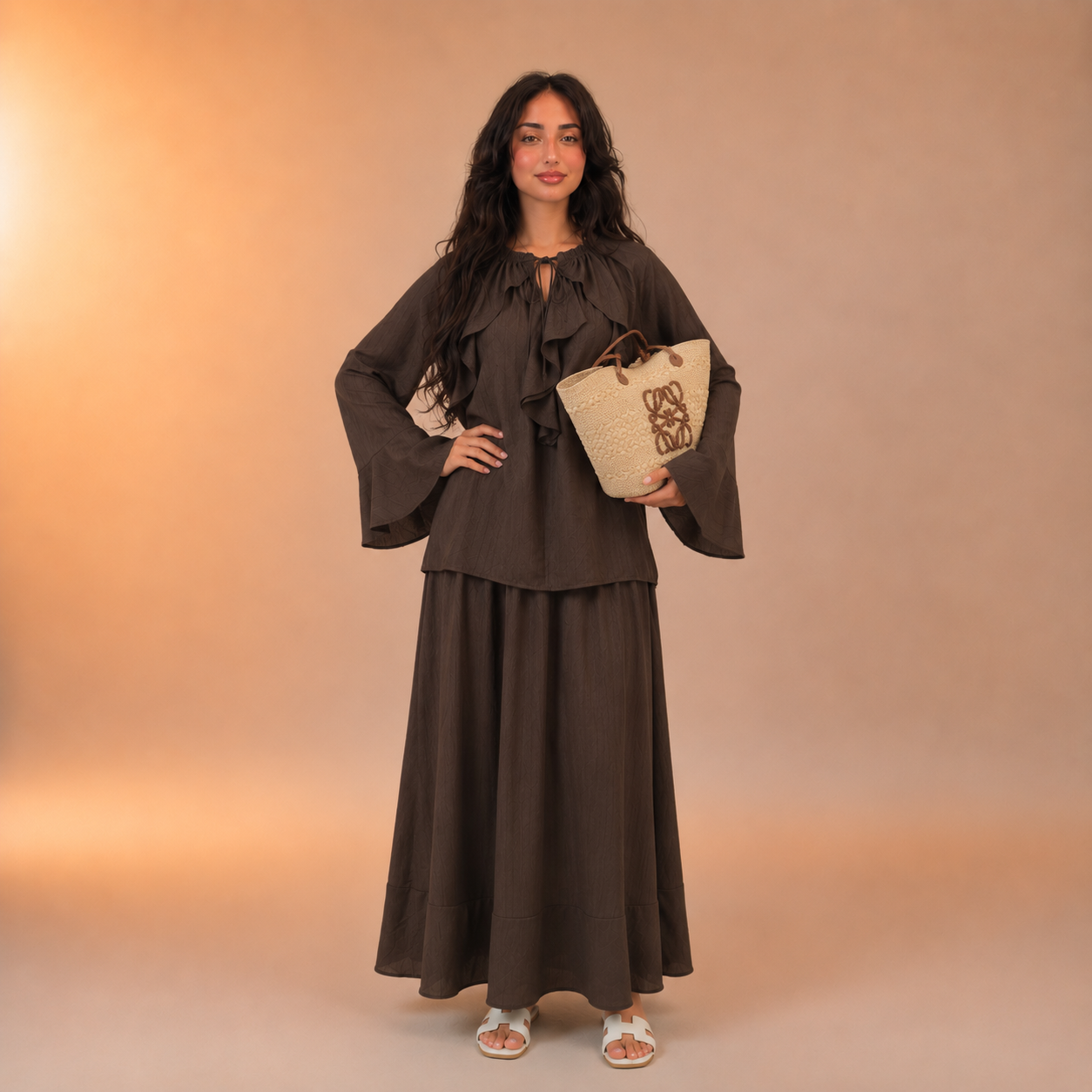 Hind Front Frill Twinset