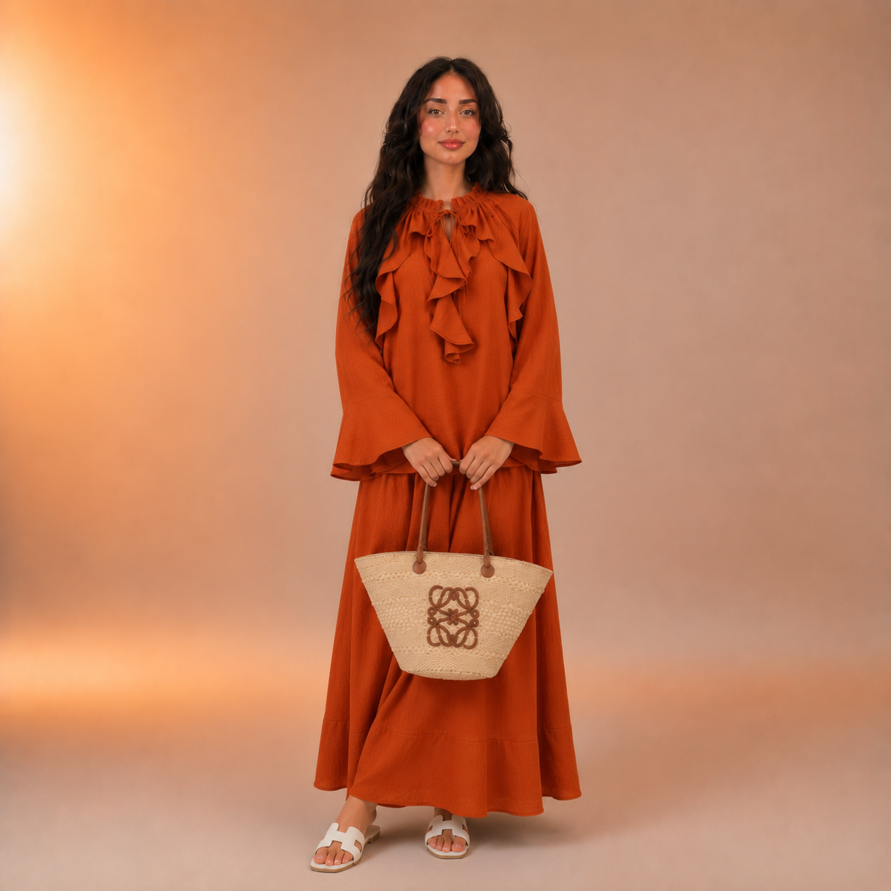 Hind Front Frill Twinset