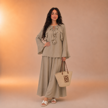 Hind Front Frill Twinset