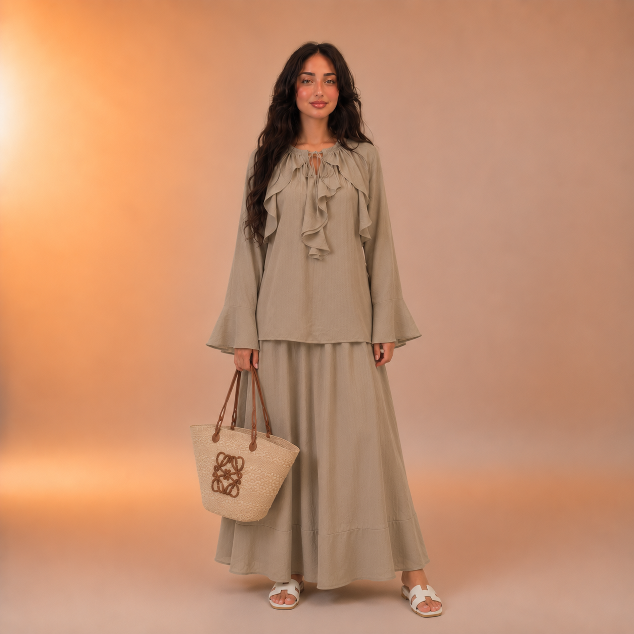 Hind Front Frill Twinset
