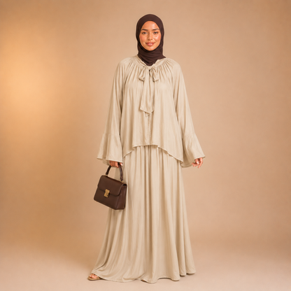 Ramlah Bow Tunic Twinset