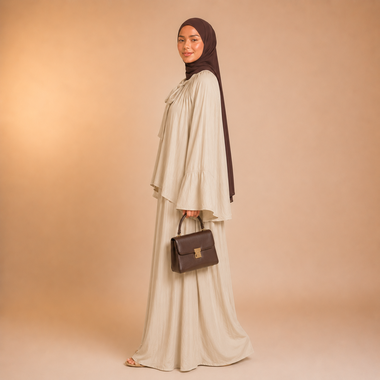Ramlah Bow Tunic Twinset