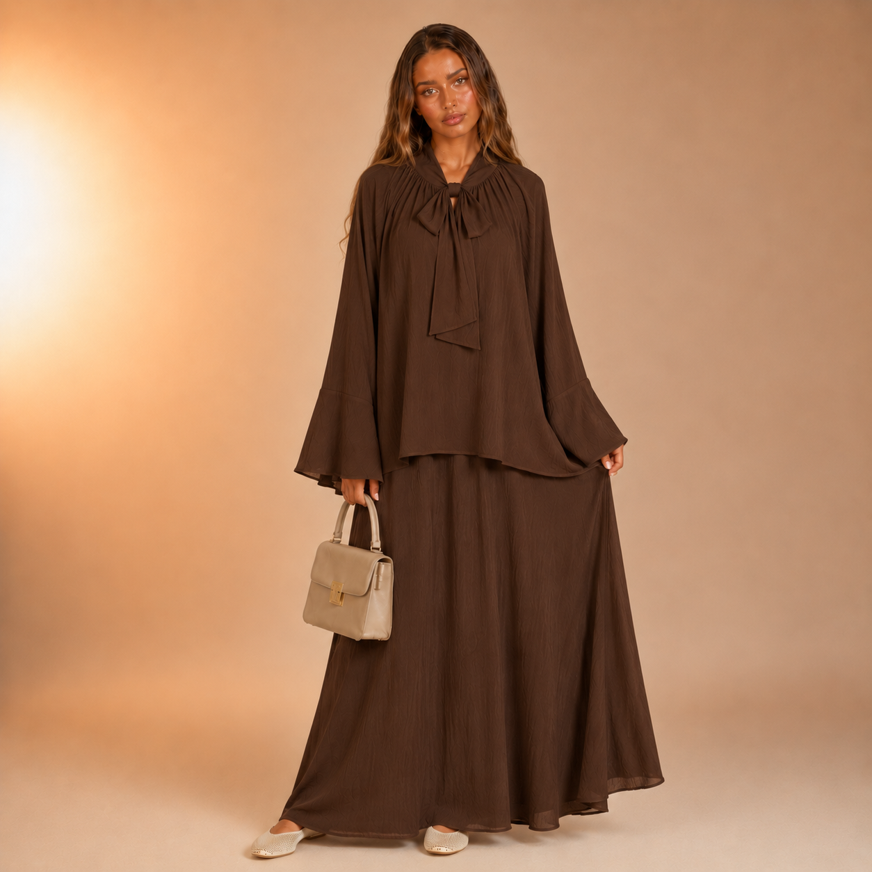 Ramlah Bow Tunic Twinset
