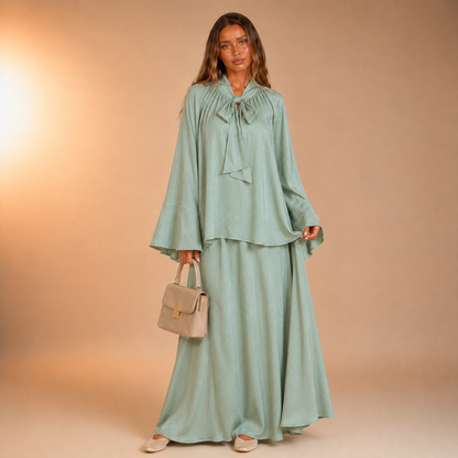 Ramlah Bow Tunic Twinset