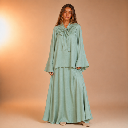 Ramlah Bow Tunic Twinset
