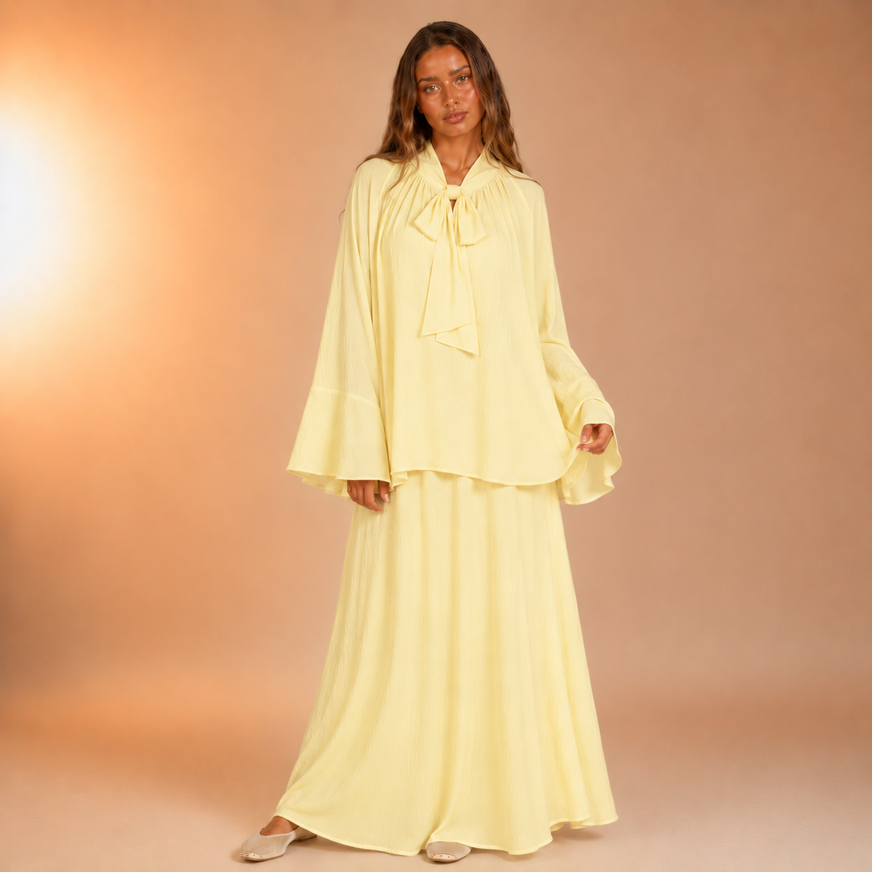 Ramlah Bow Tunic Twinset
