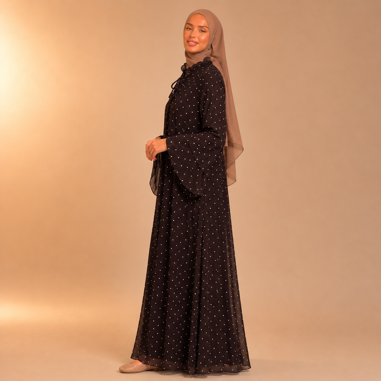 Maram Feather Dot Dress