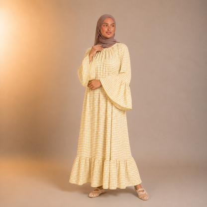 Layan Plaid Seasons Dress