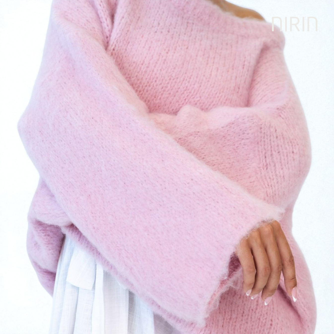 Off-Shoulder Knit Pullover