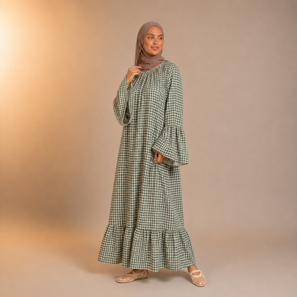 Layan Plaid Seasons Dress
