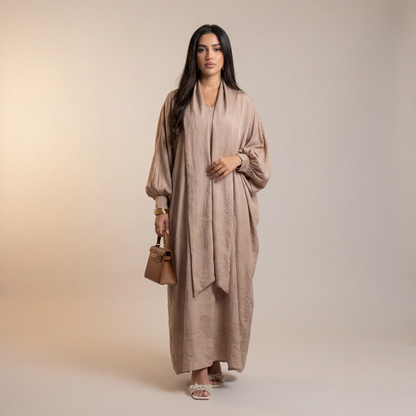 Ismira Vloeiende Abaya met Sjaal