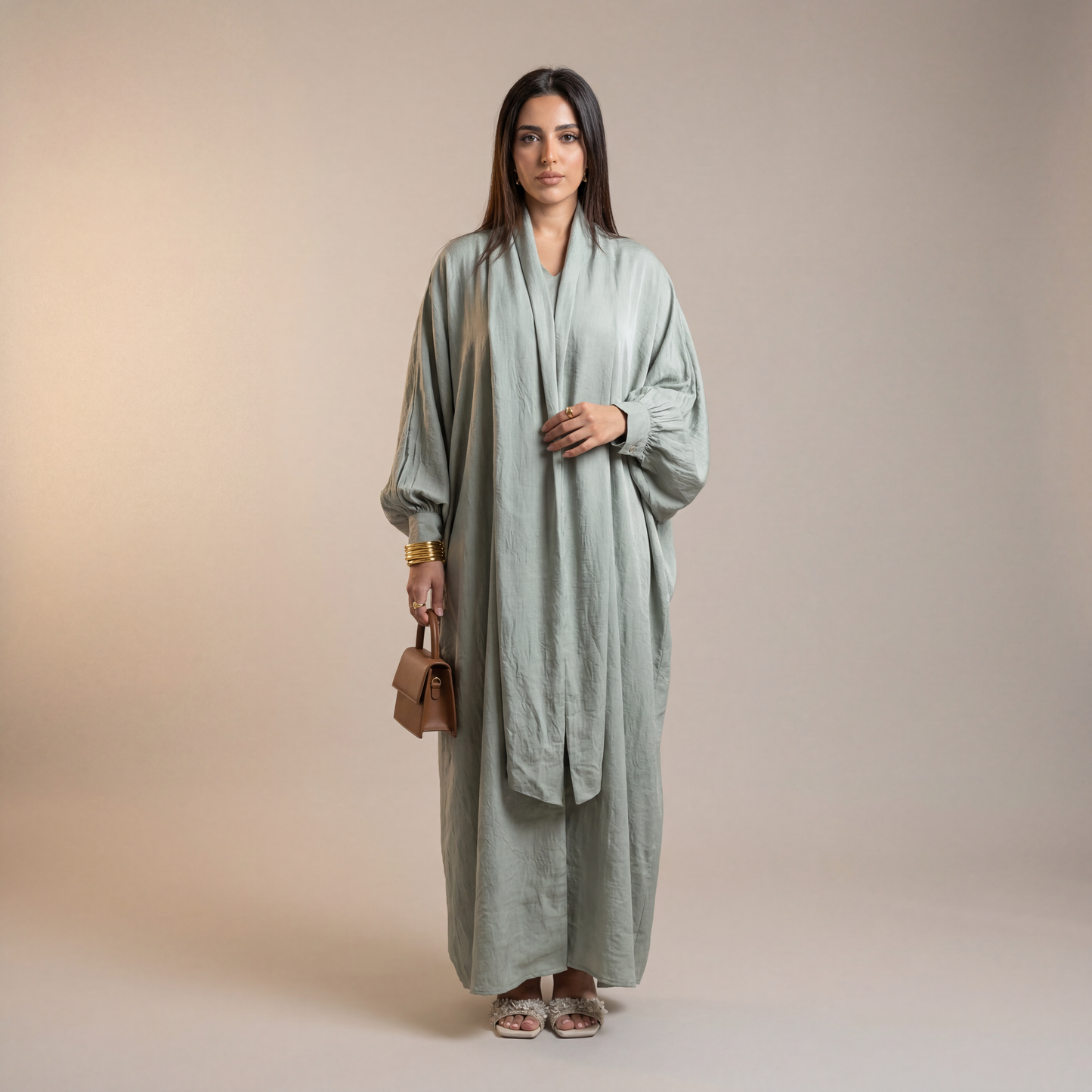 Ismira Vloeiende Abaya met Sjaal