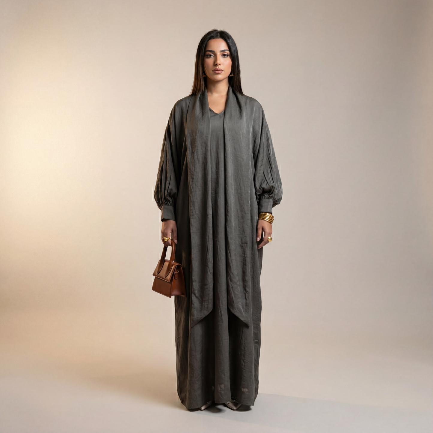 Ismira Vloeiende Abaya met Sjaal