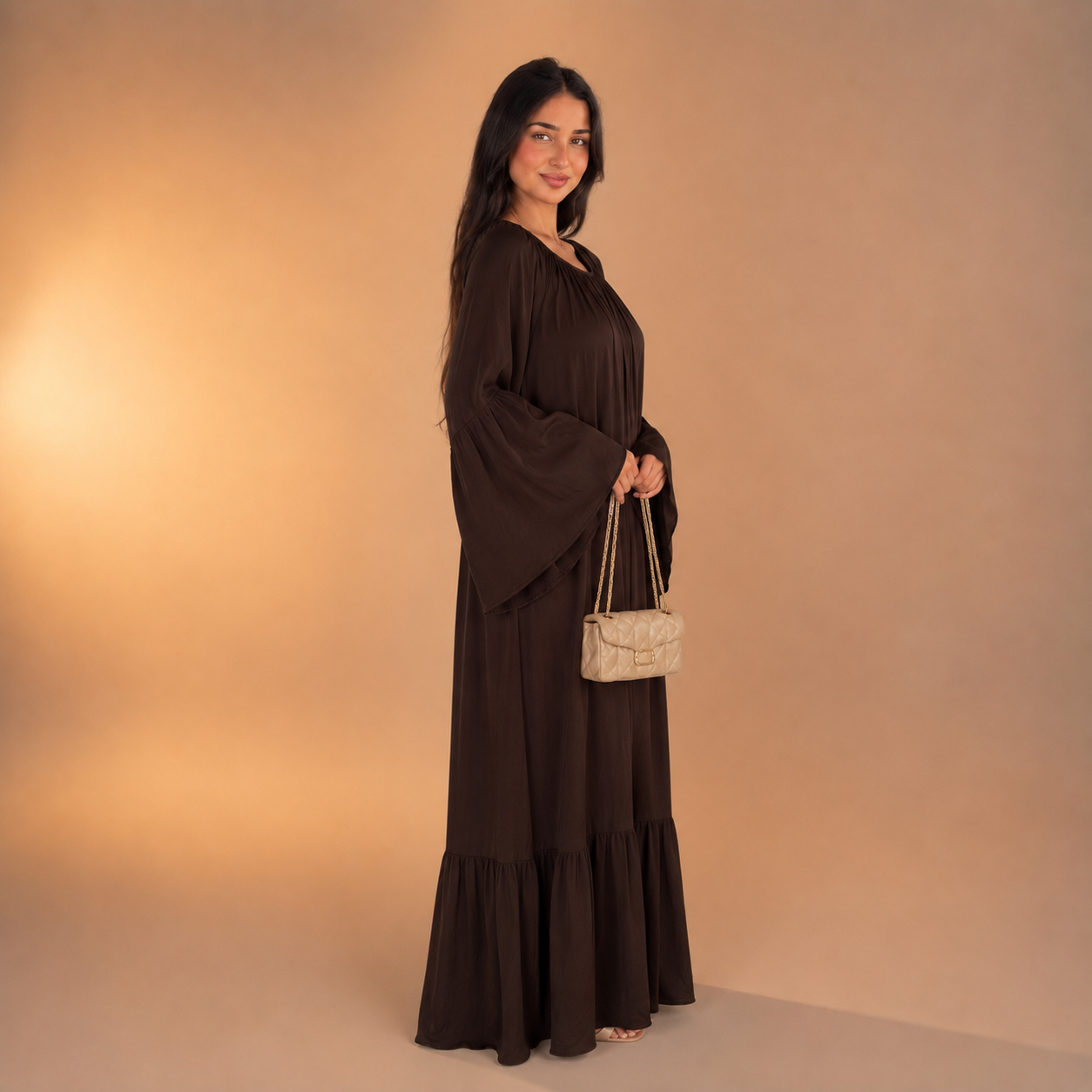 Roqaya Falling Sleeve Dress
