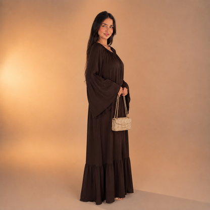 Roqaya Falling Sleeve Dress