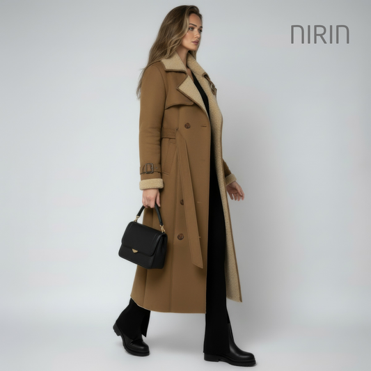 Miss Suède Lange Mantel