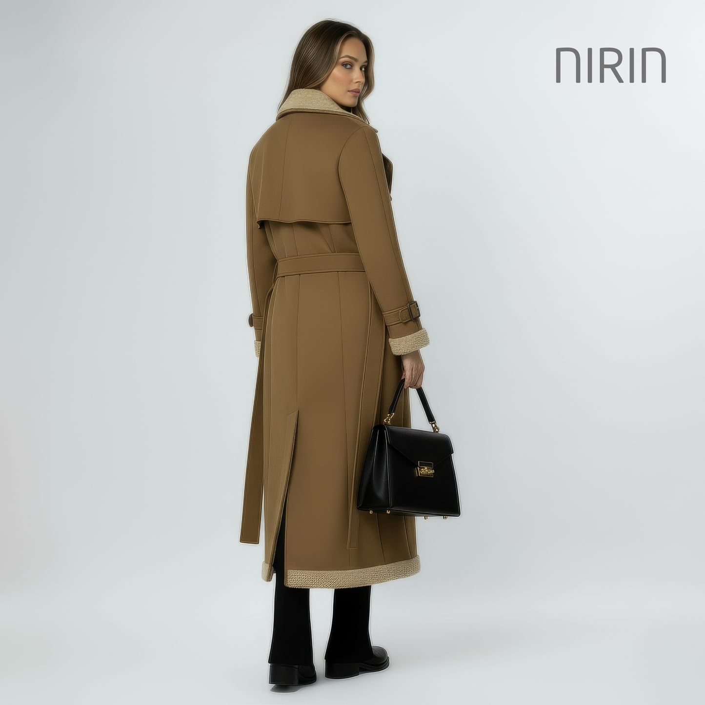 Miss Suède Lange Mantel