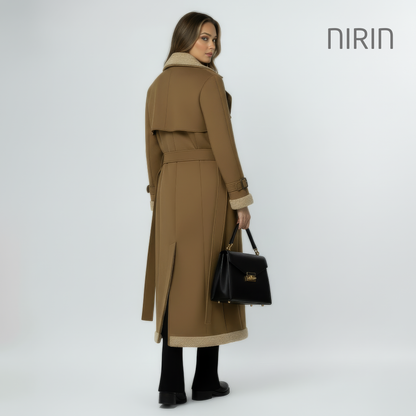 Miss Suède Lange Mantel