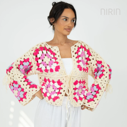 Handgeweven Boho Cardigan