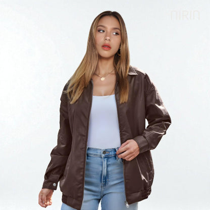 NOIR Oversized Leren Jacket