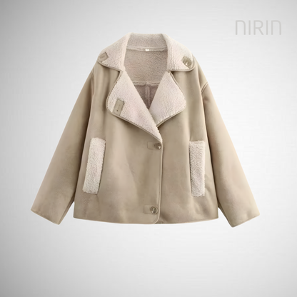 Oversized Leren Look Winterjas