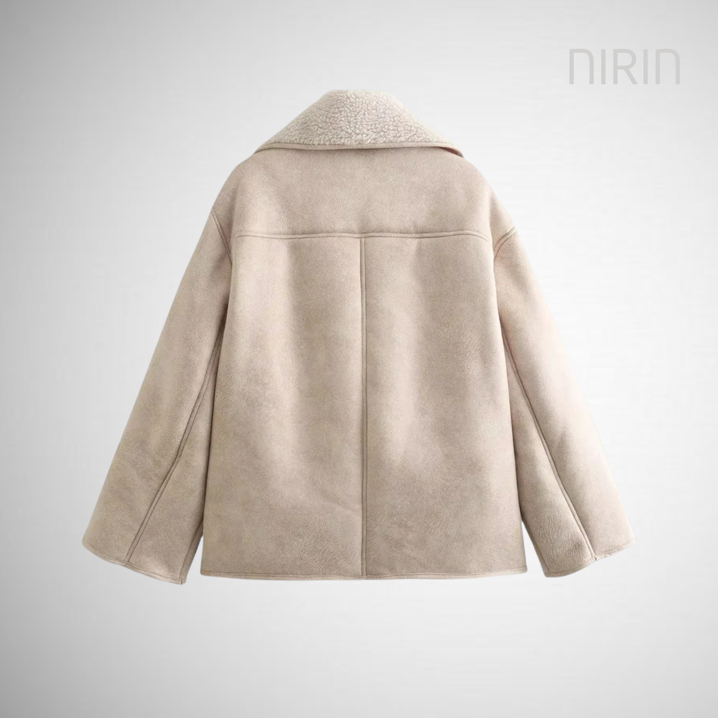 Oversized Leren Look Winterjas