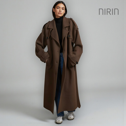 Oversized Manteljas Met Riem