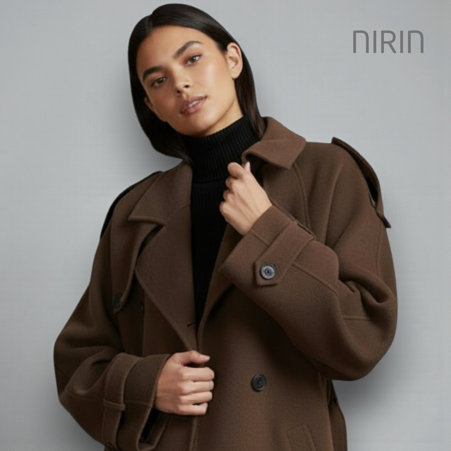 Oversized Manteljas Met Riem