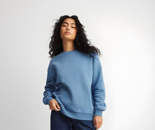Oversized Crewneck Sweatshirts Met Zakken