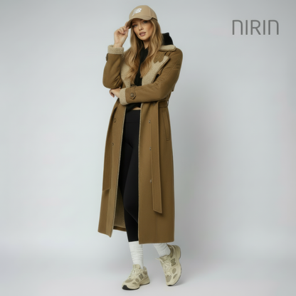 Miss Suède Lange Mantel