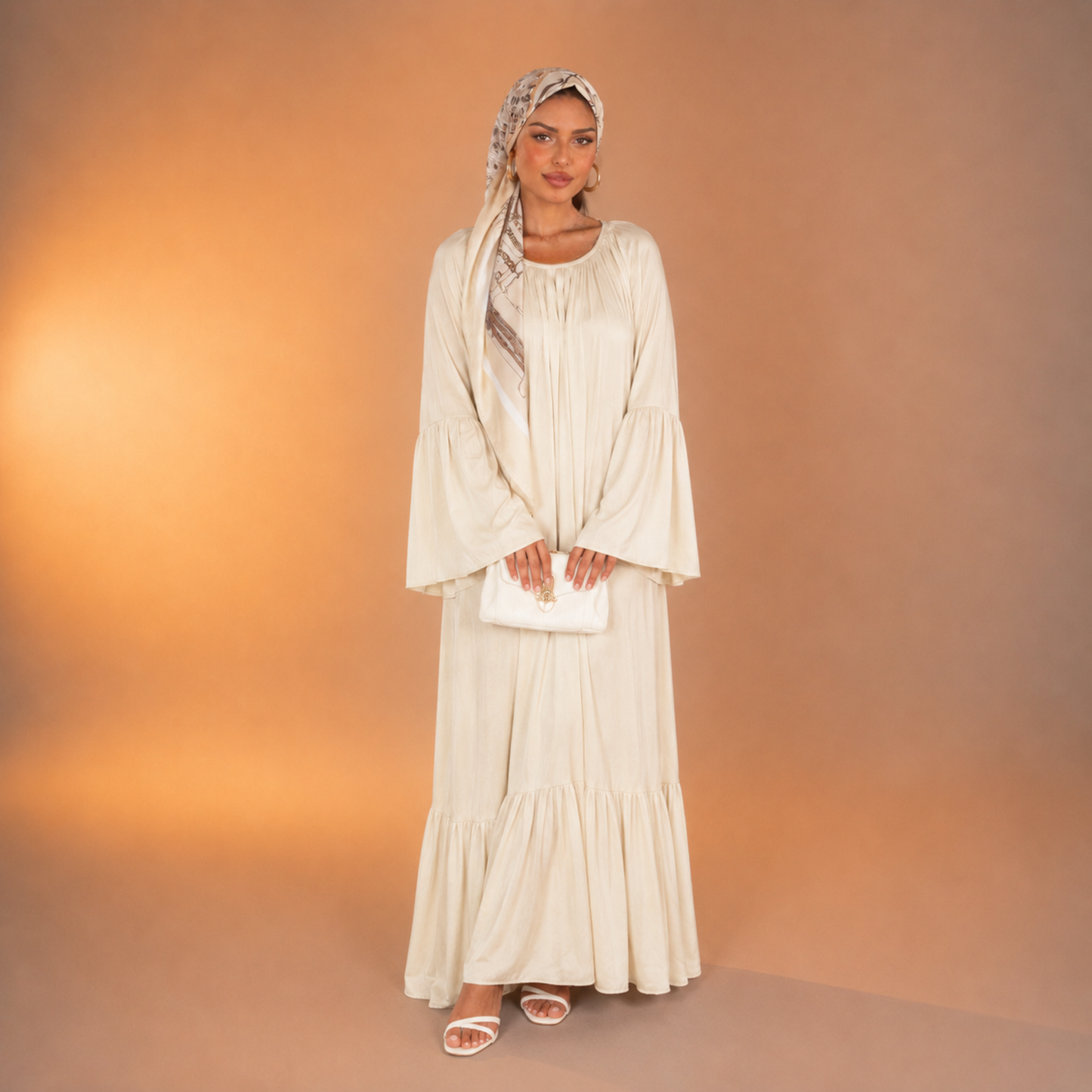 Roqaya Falling Sleeve Dress
