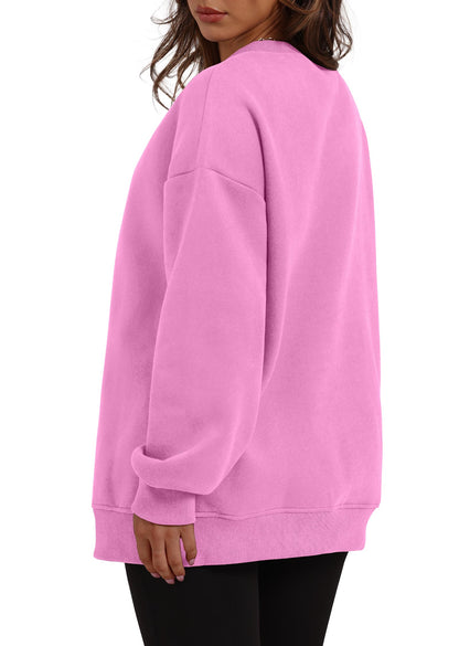 Oversized Crewneck Sweatshirts Met Zakken