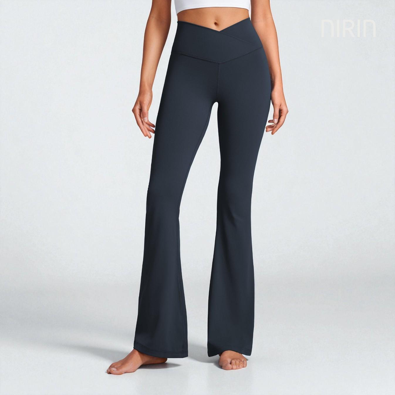 ATHLISSE Flare Legging – Crossover Waist 84"