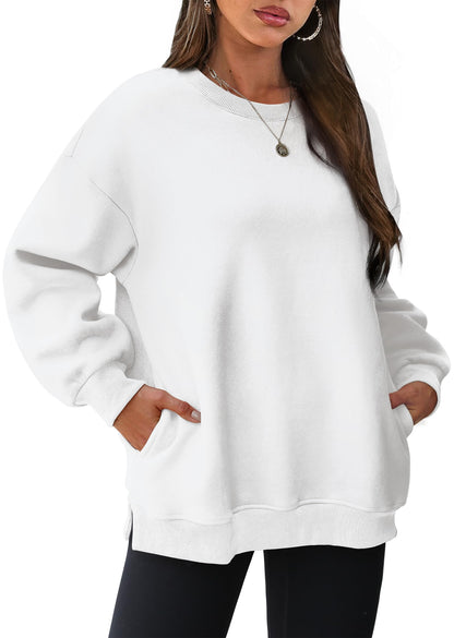 Oversized Crewneck Sweatshirts Met Zakken