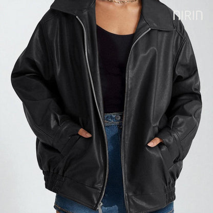 NOIR Oversized Leren Jacket