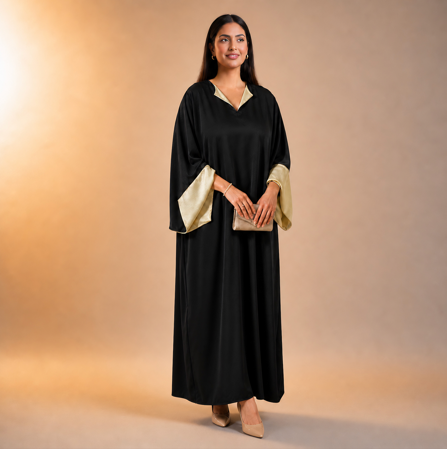 Lujain Open Sleeve Abaya