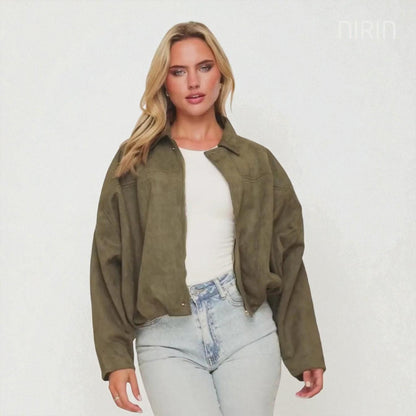 ELVY Oversized Bomber Jacket