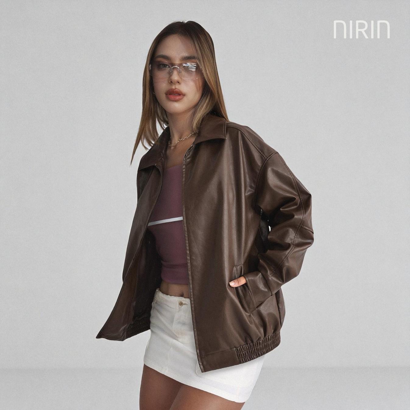 NOIR Oversized Leren Jacket