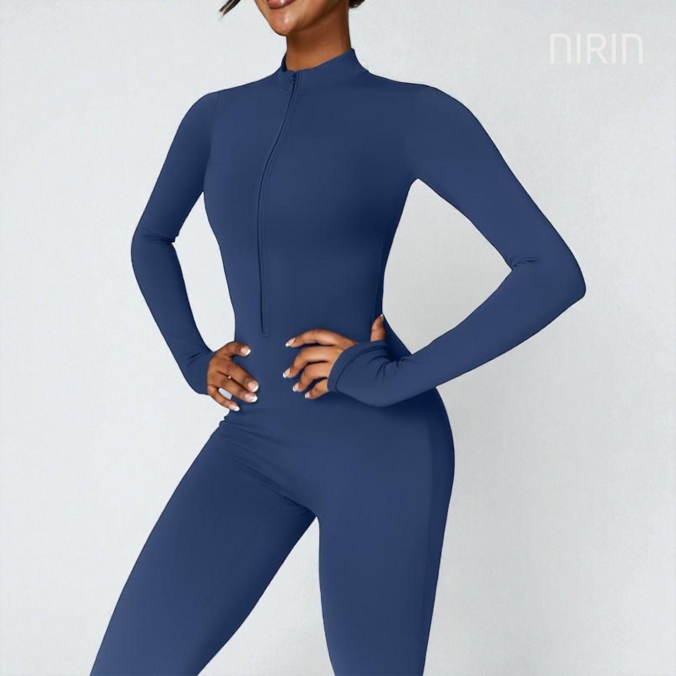 ATHLISSE Zip Jumpsuit – Full Body Long Sleeve