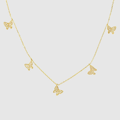 Butterfly Charm Halsketting