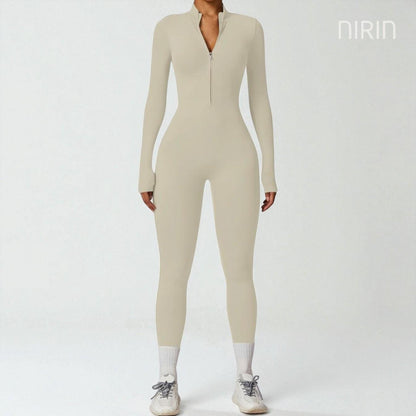 ATHLISSE Zip Jumpsuit – Full Body Long Sleeve
