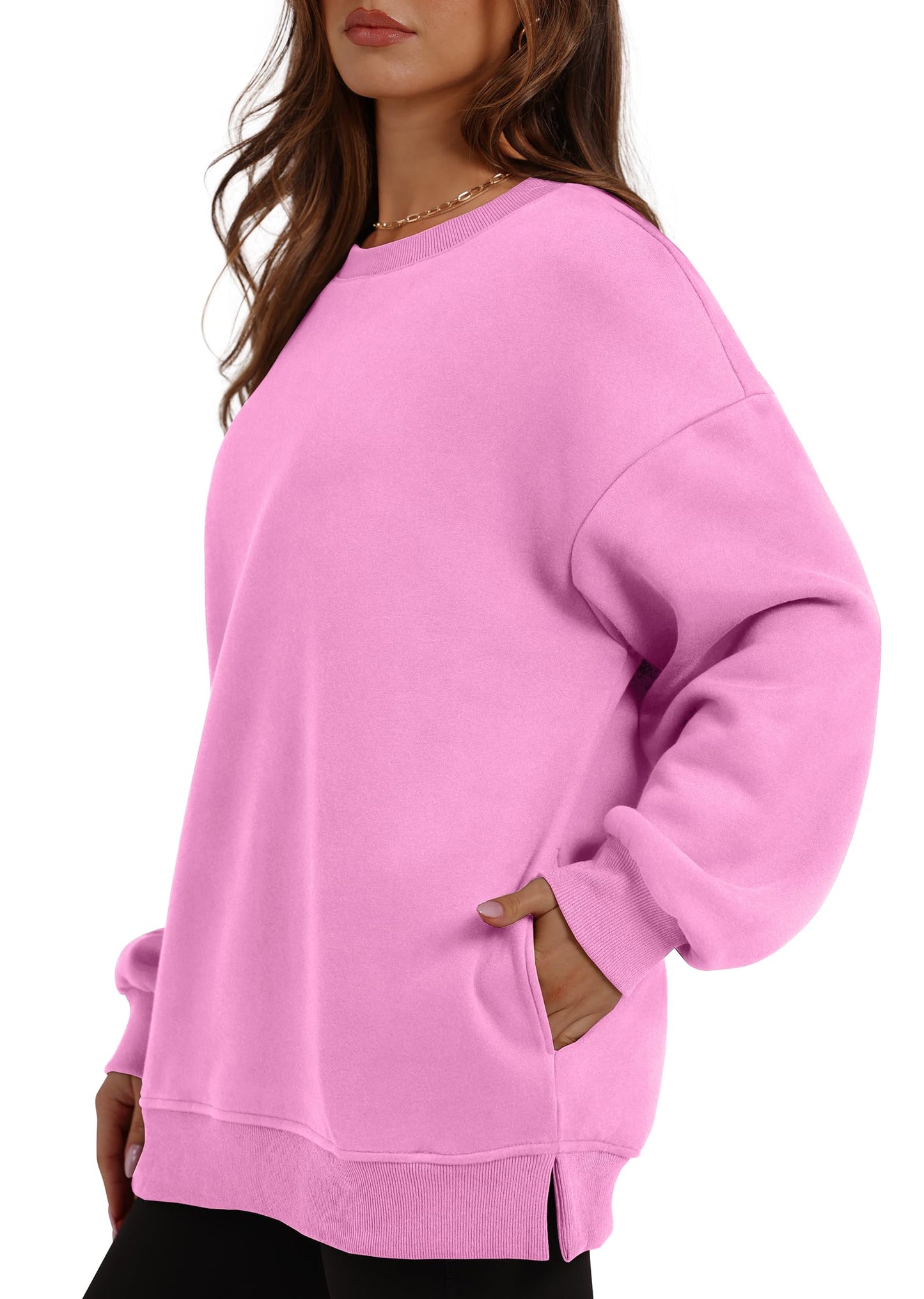 Oversized Crewneck Sweatshirts Met Zakken